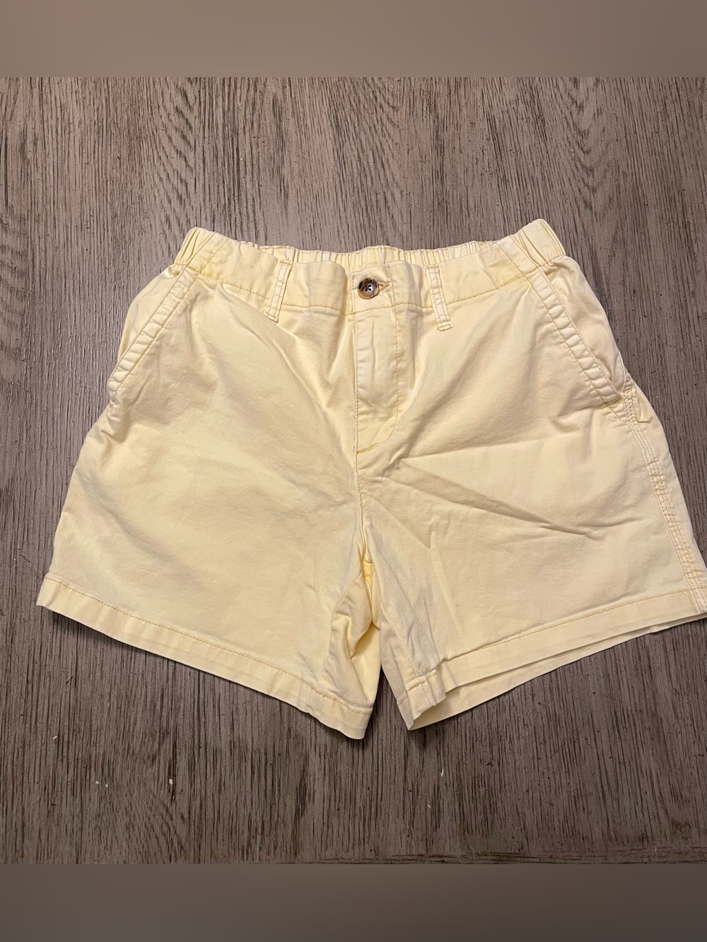 Old Navy “OG Chino” shorts, size small, yellow, like new.